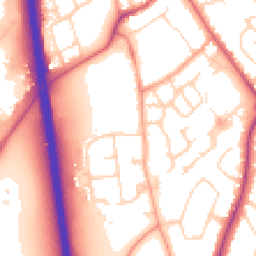 Daytime road noise heatmap for SG7 6HR