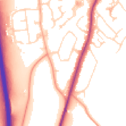 Daytime road noise heatmap for SG7 6JR