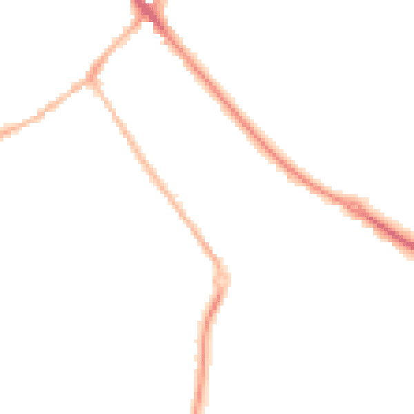 Night-time road noise heatmap for SG7 6LA