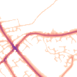 Daytime road noise heatmap for SG7 6NS