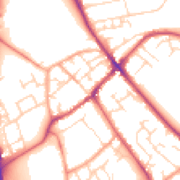 Daytime road noise heatmap for SG7 6QA
