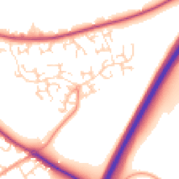 Daytime road noise heatmap for SG7 6RT