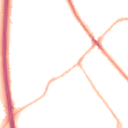 Night-time road noise heatmap for SG7 6XS