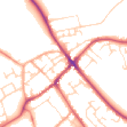 Daytime road noise heatmap for SG7 6YH