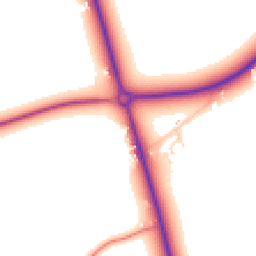 Daytime road noise heatmap for SG8 0AD