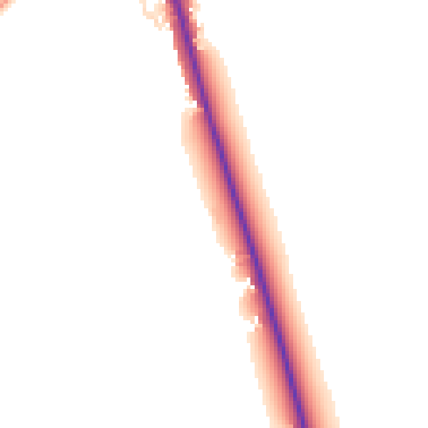 Daytime road noise heatmap for SG8 0AG