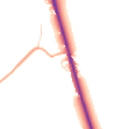 Daytime road noise heatmap for SG8 0BA