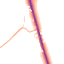 Daytime road noise heatmap for SG8 0BD