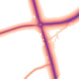 Daytime road noise heatmap for SG8 0BF