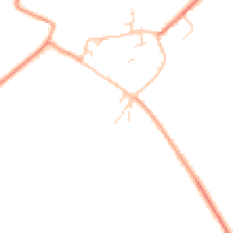 Daytime road noise heatmap for SG8 0RE