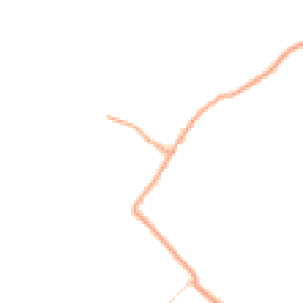 Daytime road noise heatmap for SG8 0SG