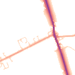 Daytime road noise heatmap for SG8 5FL
