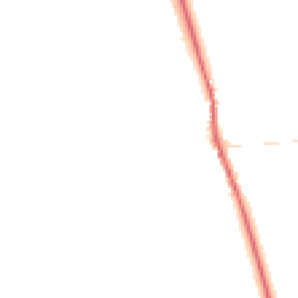Night-time road noise heatmap for SG8 5FL