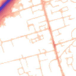 Daytime road noise heatmap for SG8 5HB