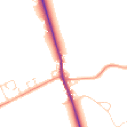 Daytime road noise heatmap for SG8 5JG