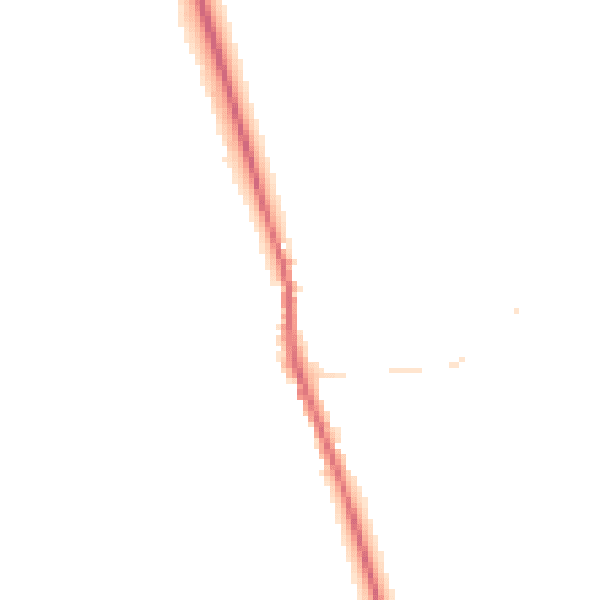 Night-time road noise heatmap for SG8 5JG