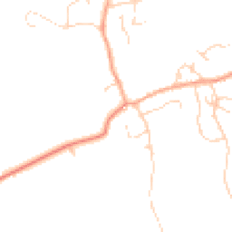 Daytime road noise heatmap for SG8 5NP