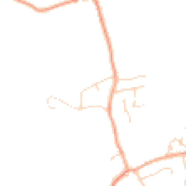 Daytime road noise heatmap for SG8 5PN
