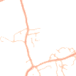 Daytime road noise heatmap for SG8 5PZ
