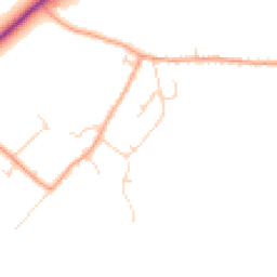 Daytime road noise heatmap for SG8 5QT