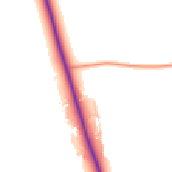 Daytime road noise heatmap for SG8 5SR
