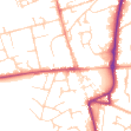 Daytime road noise heatmap for SG8 5XD