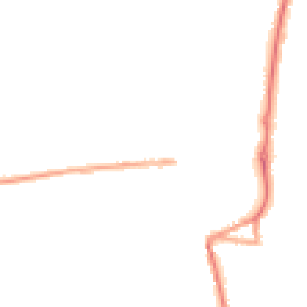 Night-time road noise heatmap for SG8 5XD