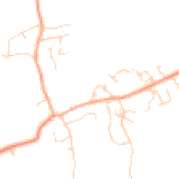 Daytime road noise heatmap for SG8 5XW