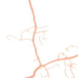 Daytime road noise heatmap for SG8 5YR