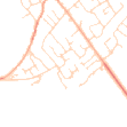 Daytime road noise heatmap for SG8 6BH