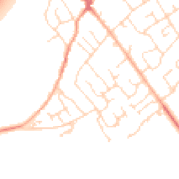 Daytime road noise heatmap for SG8 6BJ