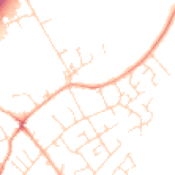 Daytime road noise heatmap for SG8 6ER