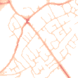 Daytime road noise heatmap for SG8 6FD