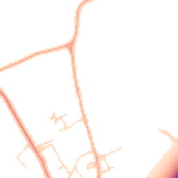 Daytime road noise heatmap for SG8 6FN