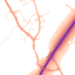 Daytime road noise heatmap for SG8 6FR