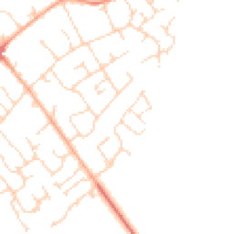 Daytime road noise heatmap for SG8 6FW