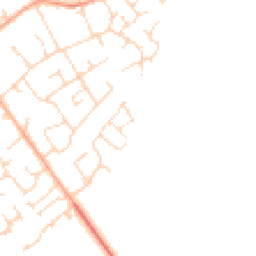 Daytime road noise heatmap for SG8 6GD
