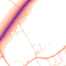 Daytime road noise heatmap for SG8 6GJ