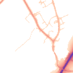 Daytime road noise heatmap for SG8 6GS