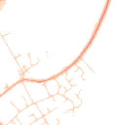 Daytime road noise heatmap for SG8 6HB