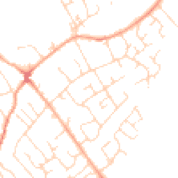 Daytime road noise heatmap for SG8 6HY