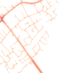 Daytime road noise heatmap for SG8 6JB