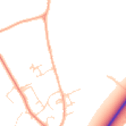 Daytime road noise heatmap for SG8 6LD