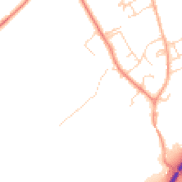 Daytime road noise heatmap for SG8 6LZ