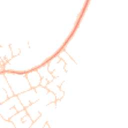 Daytime road noise heatmap for SG8 6NG
