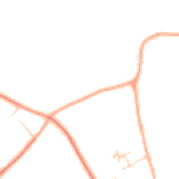 Daytime road noise heatmap for SG8 6NN