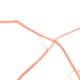 Daytime road noise heatmap for SG8 6NQ