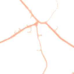 Daytime road noise heatmap for SG8 6PP