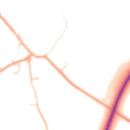 Daytime road noise heatmap for SG8 6QN