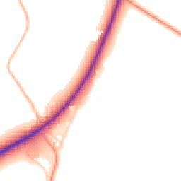 Daytime road noise heatmap for SG8 6RA